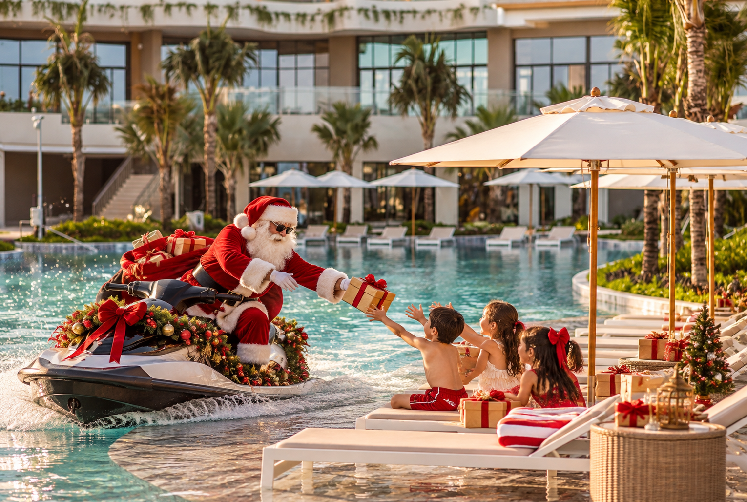 Santa’s Gift Delivery by Jet Ski